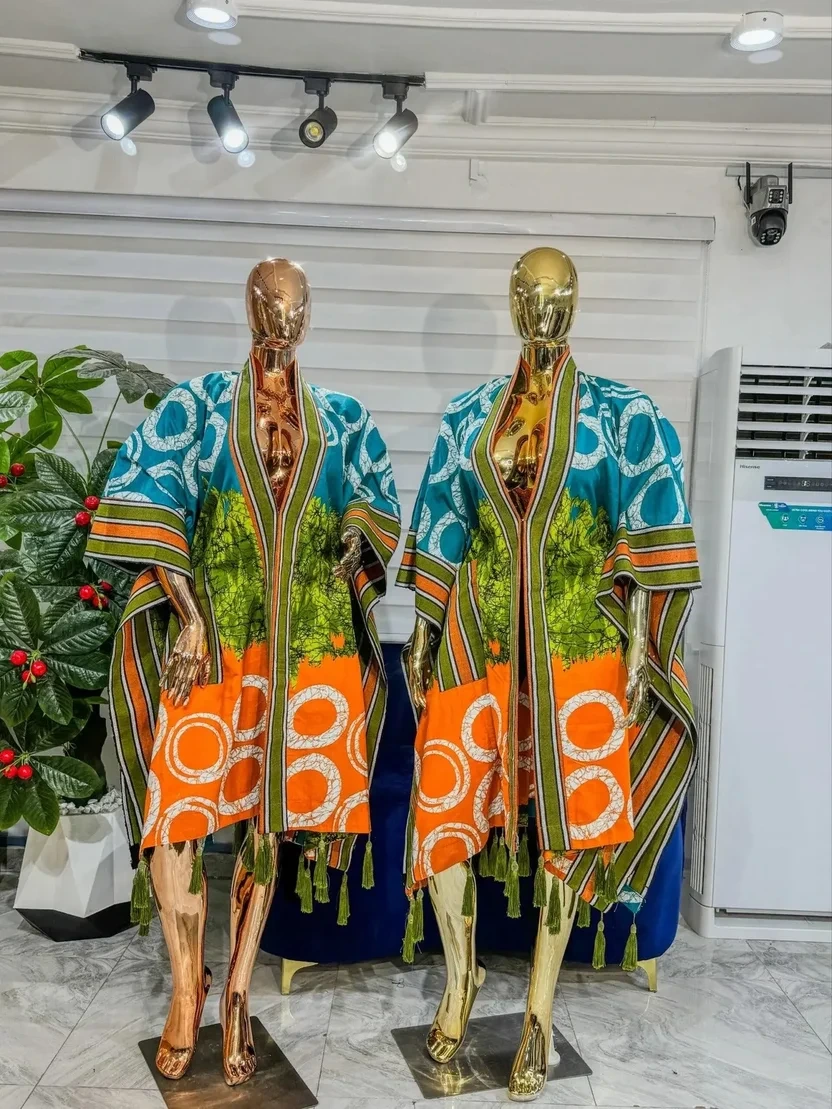Brocade Adire Mix with Asooke Kimono Jackets