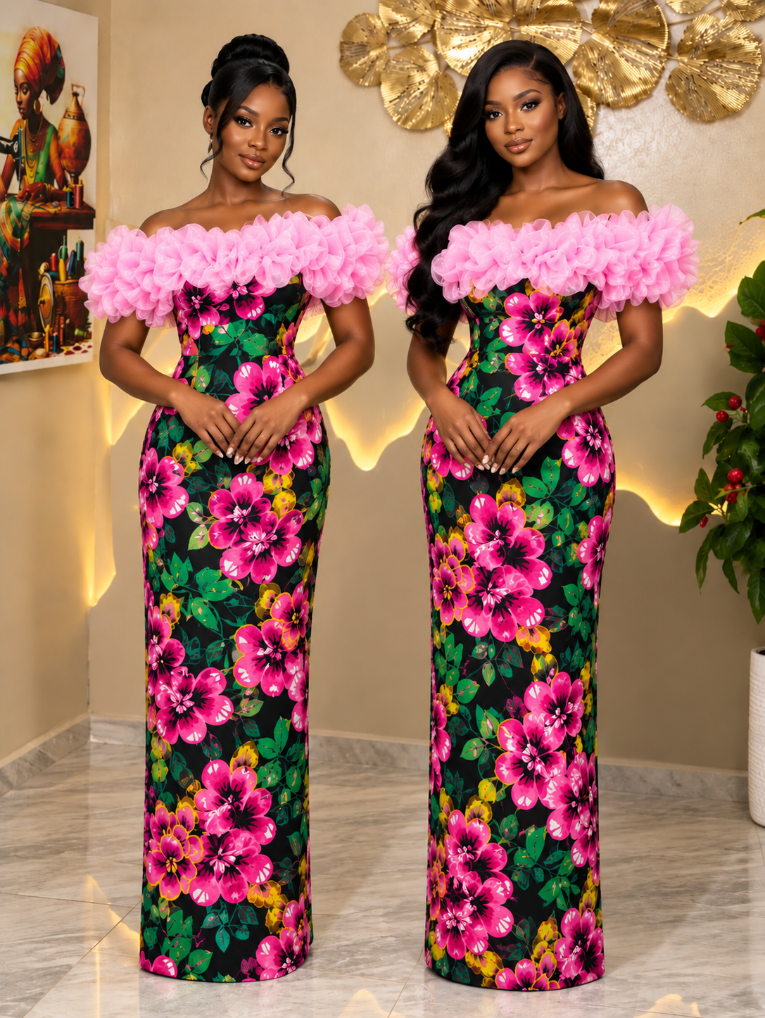 Yori Yuri Ankara Gown