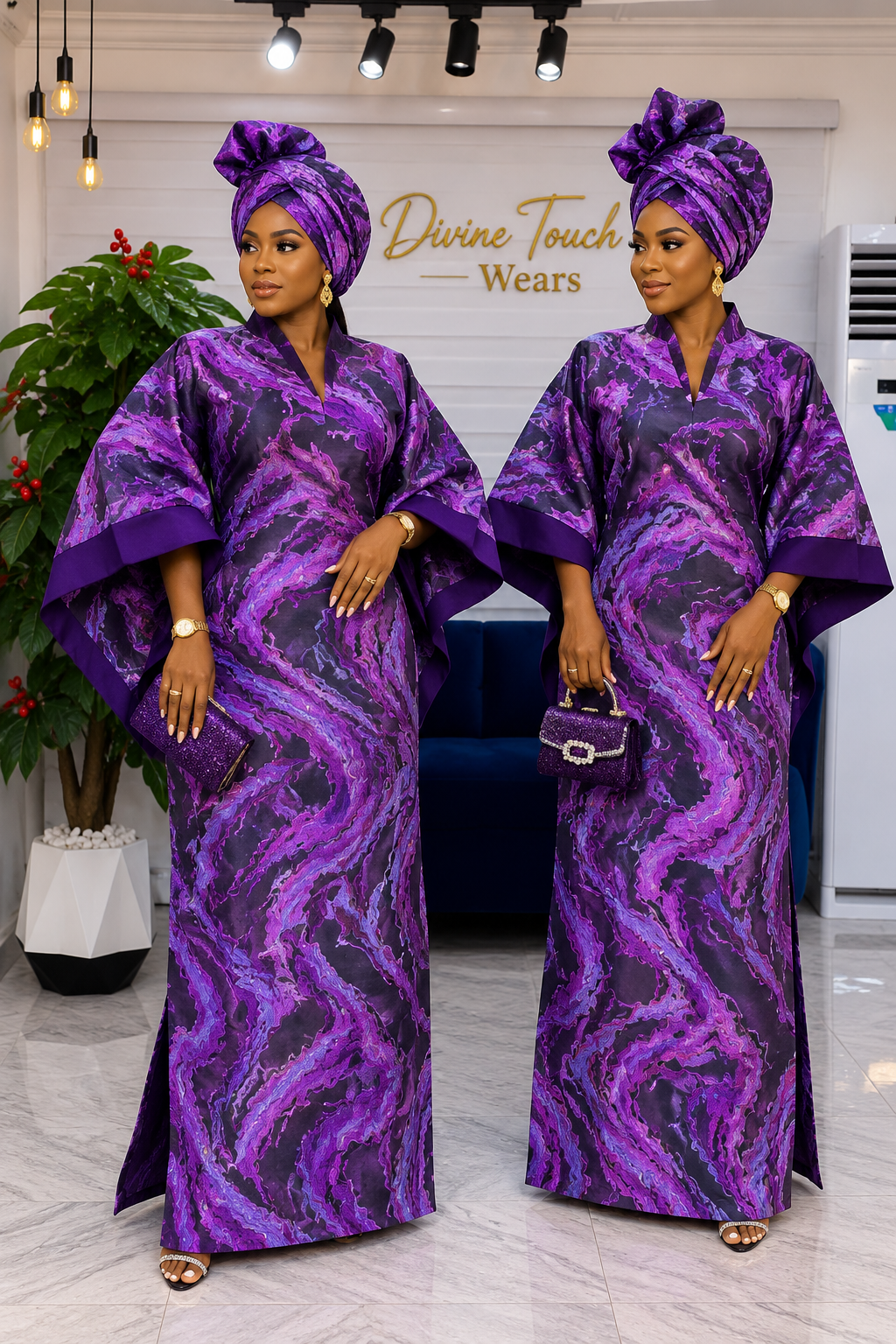 Luxury Damask Free Gown