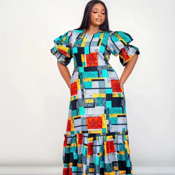 Ankara Straight Gown