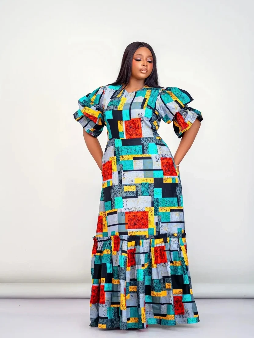 Ankara Straight Gown