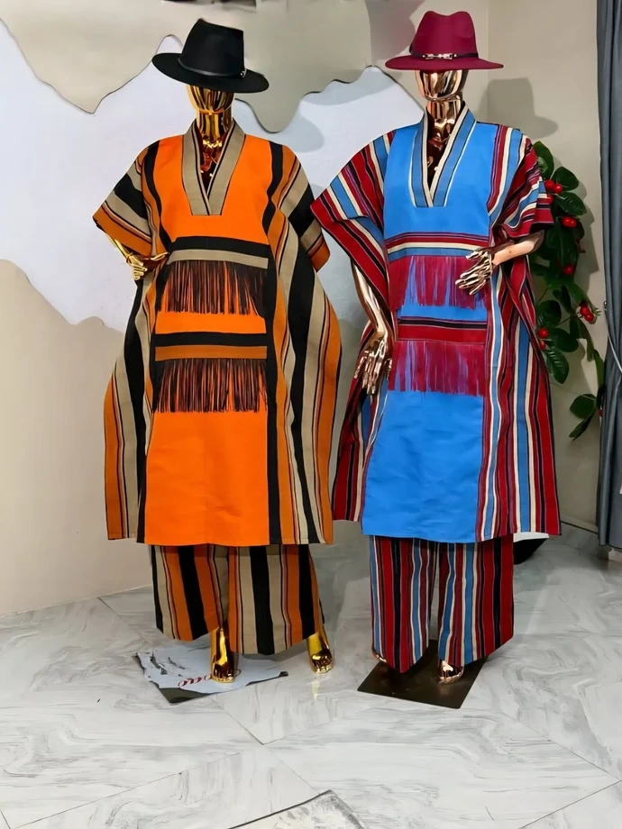 Asooke Agbada Set – Vintage Elegance