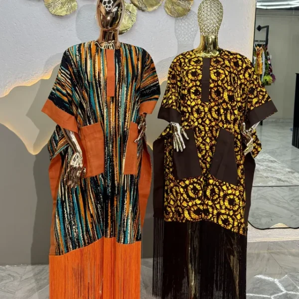 Temi Boubou Dress with Front Pockets