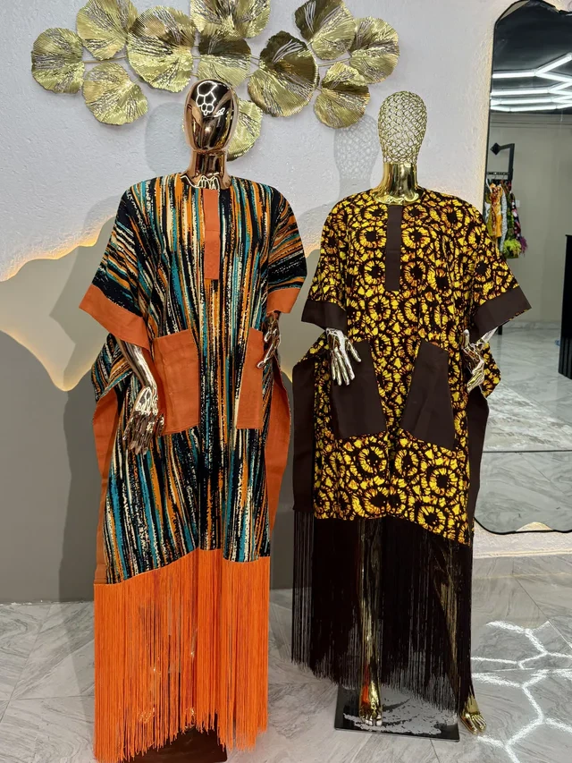 Temi Boubou Dress with Front Pockets