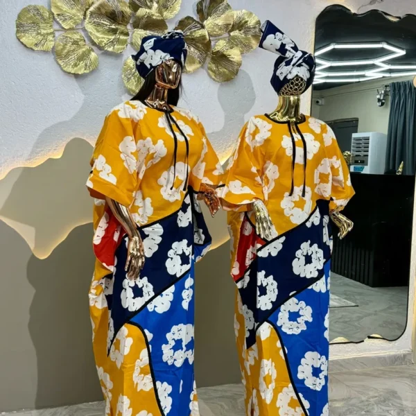 Ayomi Brocade Patches Gown
