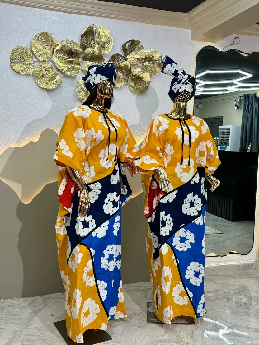 Ayomi Brocade Patches Gown