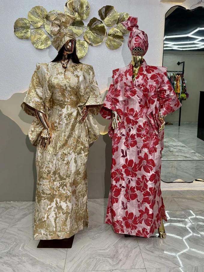Luxury Damask Free Gown