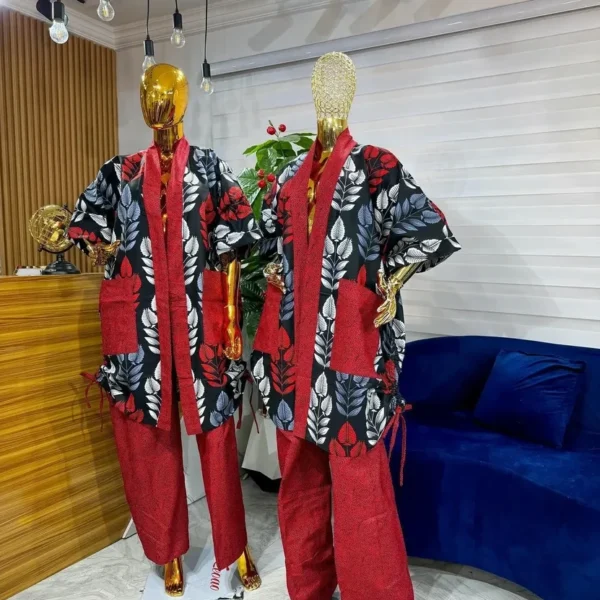 Ankara Pants with Kimono Jacket