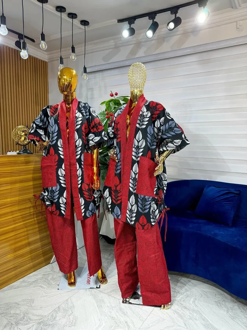 Ankara Pants with Kimono Jacket