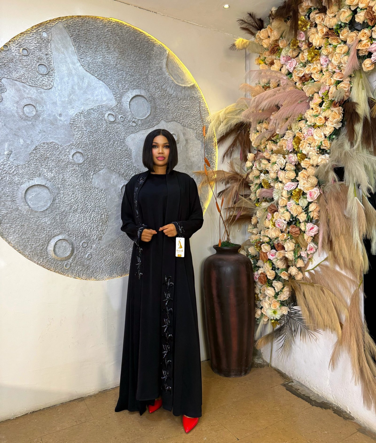 Evelyn Crystal Beaded Abaya