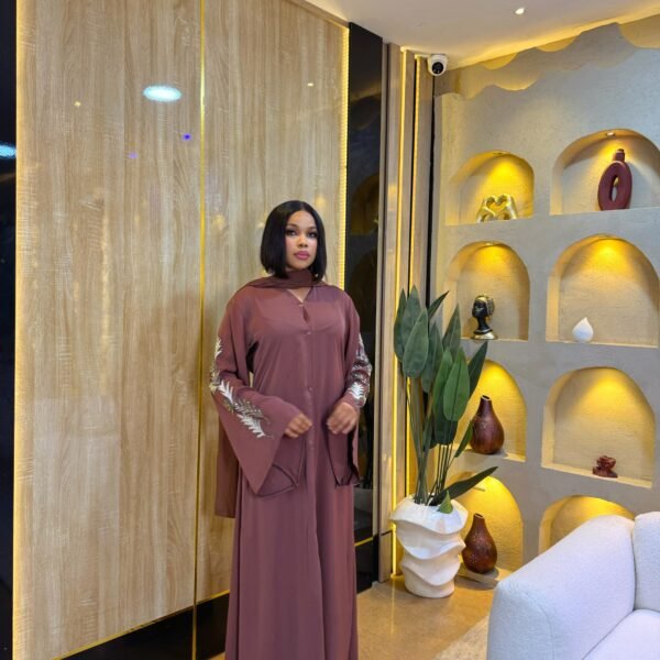 Aurelia Embroidered Abaya Set