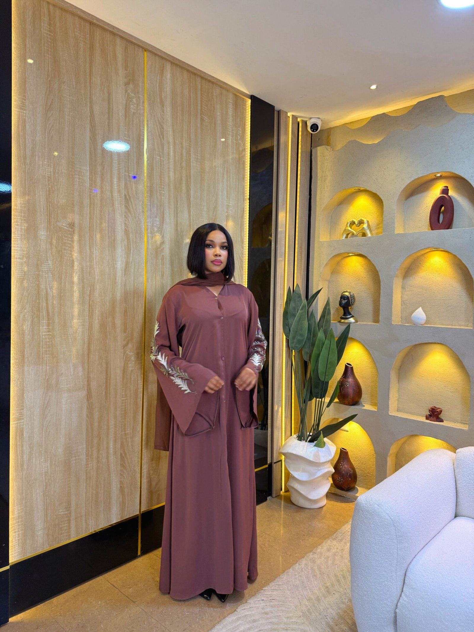 Aurelia Embroidered Abaya Set